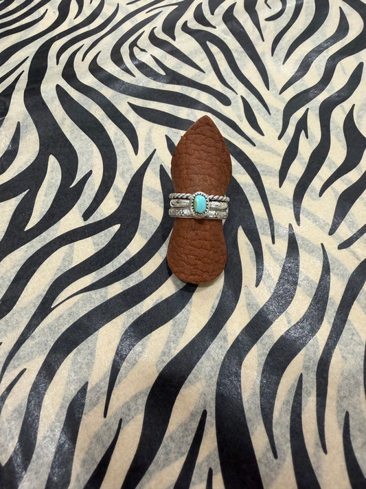 Turquoise Stacker Ring Set