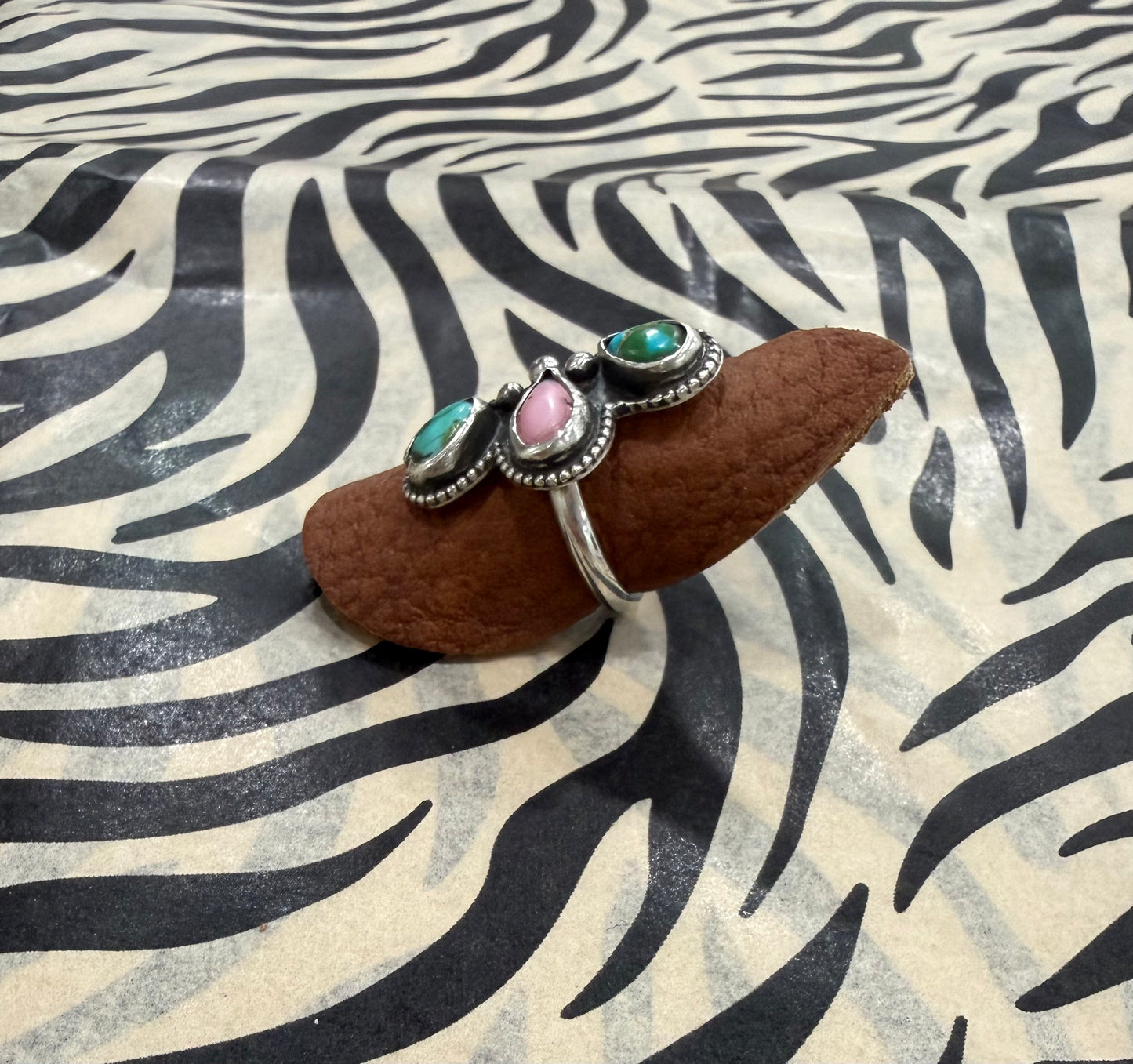 Tear Drop Cluster Ring