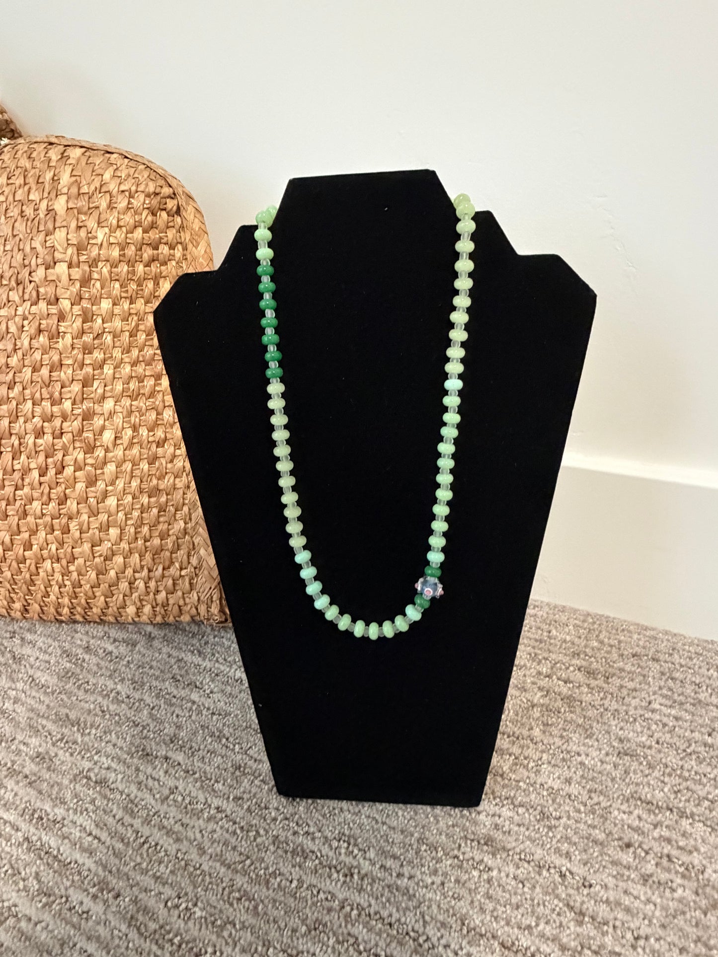 Handmade Glass Bead Necklace