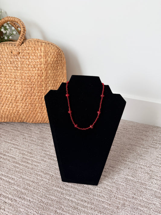 Handmade Glass Bead Necklace Stacker